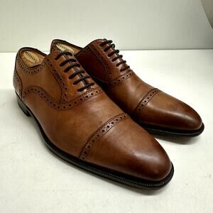 Magnanni Brown Leather Oxfords